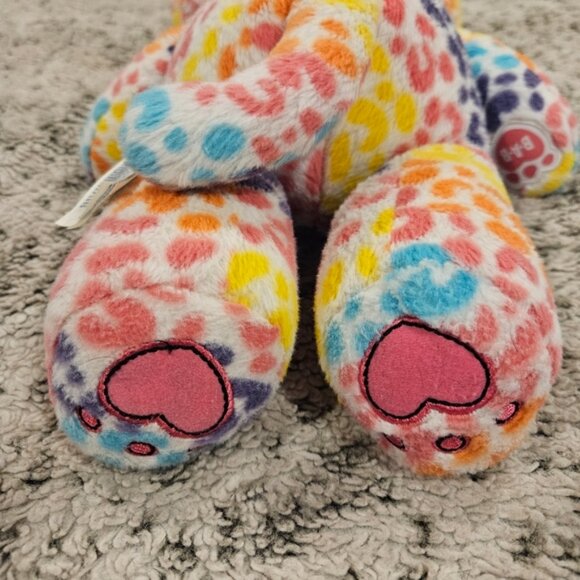 Free Shipping Build A Bear 17" Rainbow Leopard Print Plush Bear - Picture 3 of 8